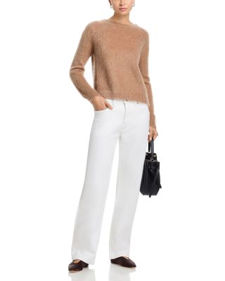Alida Loose Bowed Leg Jeans in White
