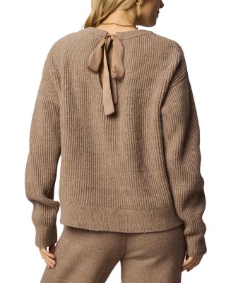 Stassi Satin Tie Sweater