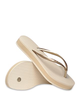 Women's Slim Flatform Thong Sandals