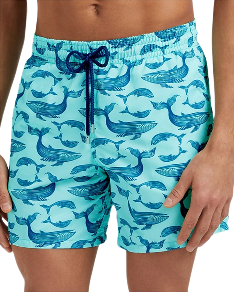 Vilebrequin Marine Whale Print 5.5 Swim Shorts