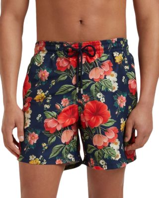 Trompe L'oeil Floral 5.5" Swim Shorts