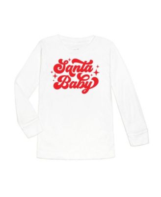 Girls' Santa Christmas Long Sleeve Shirt - Baby, Little Kid