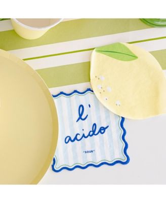  Le Dinner Paper Cocktail Napkins, Set of 20, 5 of Each Style Per Pack