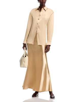 Fitted Cinched Waist Shirt