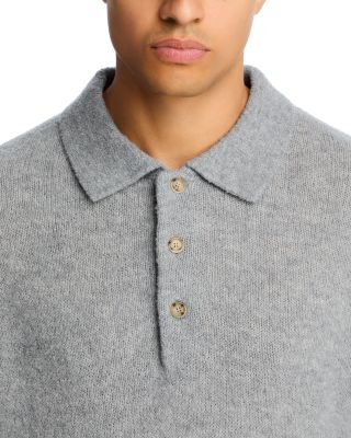 Hadone Relaxed Fit Wool Polo Sweater