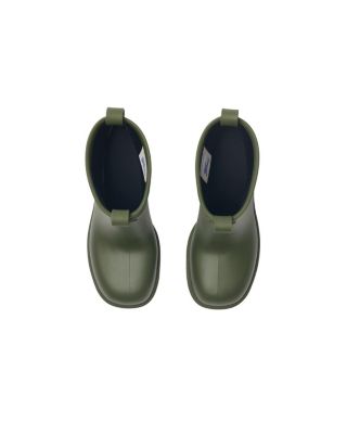 Women&#39;s Rubber Marsh Stamp Heeled Low Boots