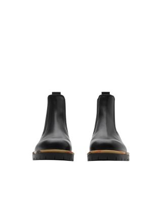 Women's Leather Gravel Chelsea Boots