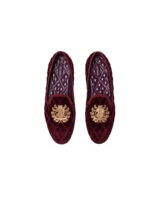  Women&#39;s Quilted Velvet Estate Slippers