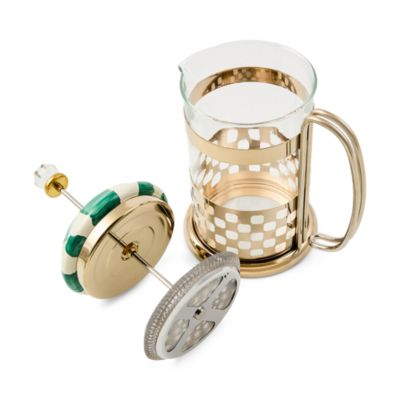 Emerald Check French Press