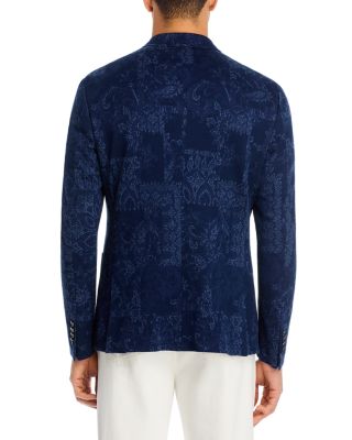 Bandana Print Jersey Sport Coat