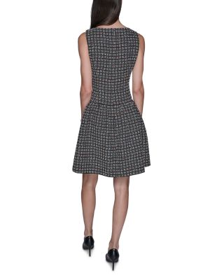 Mini Grid Nubby Dress
