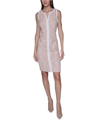 Tweed Knit Sheath Dress