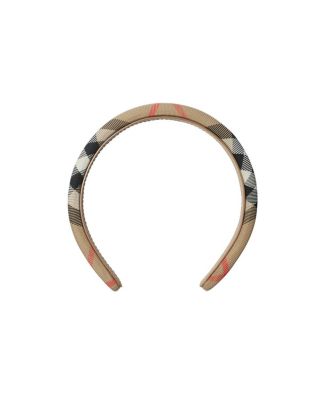  Unisex Check Nylon Headband