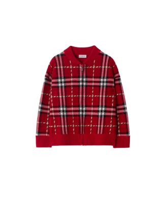 Boys' Check Wool Bomber Jacket - Little Kid, Big Kid