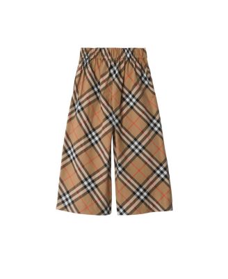 Burberry Girls&#39; Check Cotton Trousers - Baby, Little Kid, Big Kid
