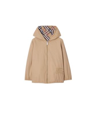 Boys' Reversible Check Cotton Blend Jacket - Little kid, Big Kid