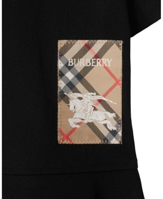  Girls' Check Label Cotton Dress - Little Kid, Big Kid