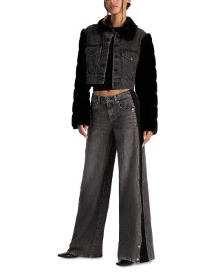 Amazing Low Rise Wide Leg Jeans in Vintage Black