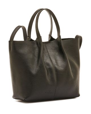 Nina Pleated Leather Crossbody 