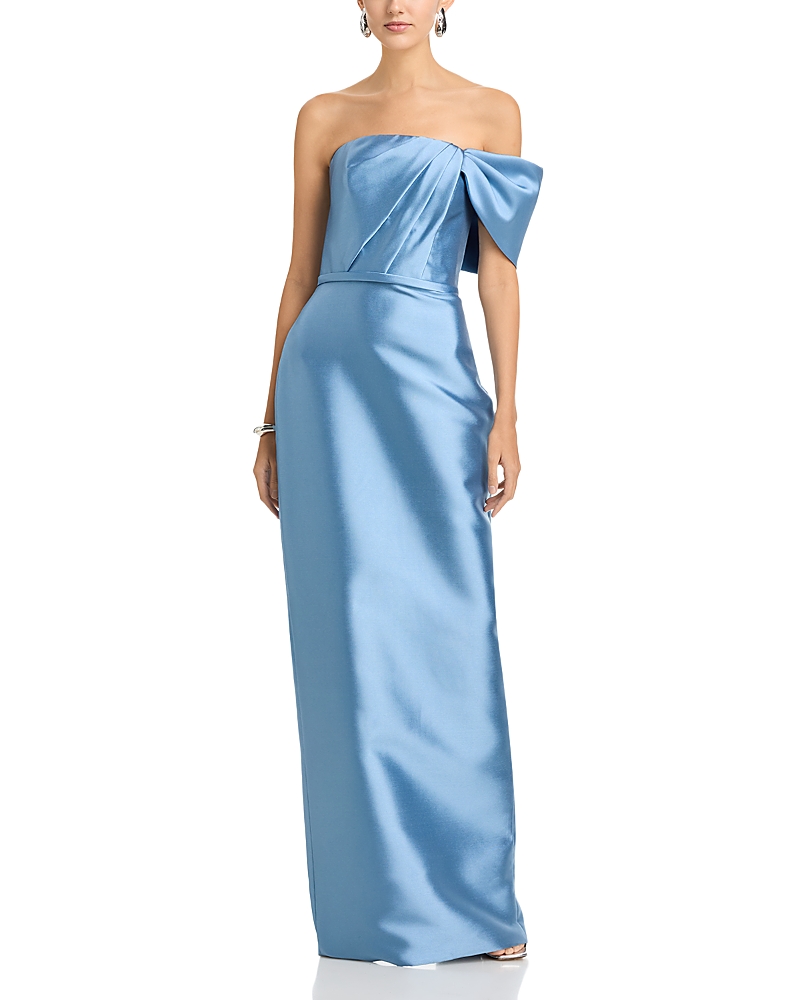 Amsale Asymmetric Sleeve Dress