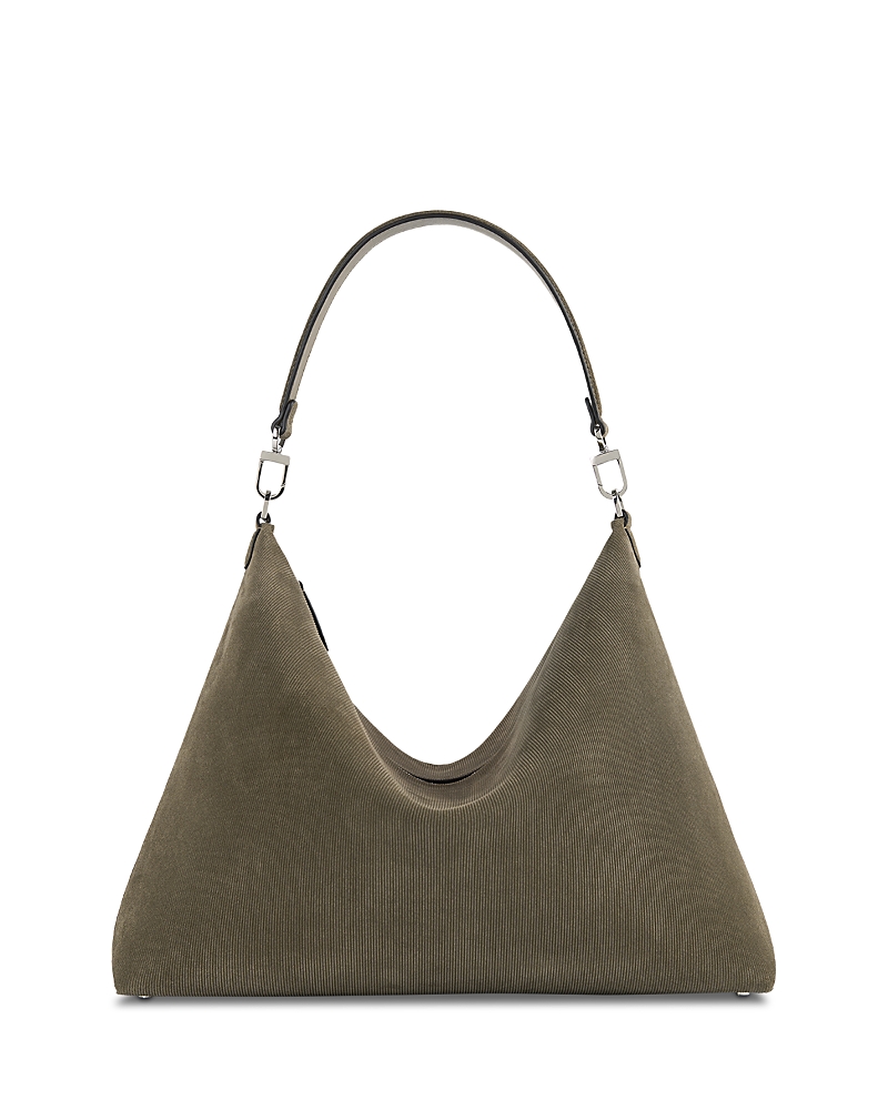 Toteme Bevel Medium Corded Suede Shoulder Bag