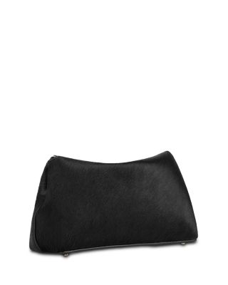 T Lock Mini Calf Hair Clutch