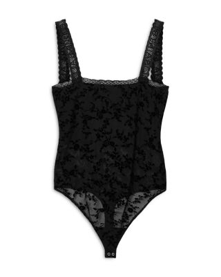 Charli Flocked Lace Bodysuit