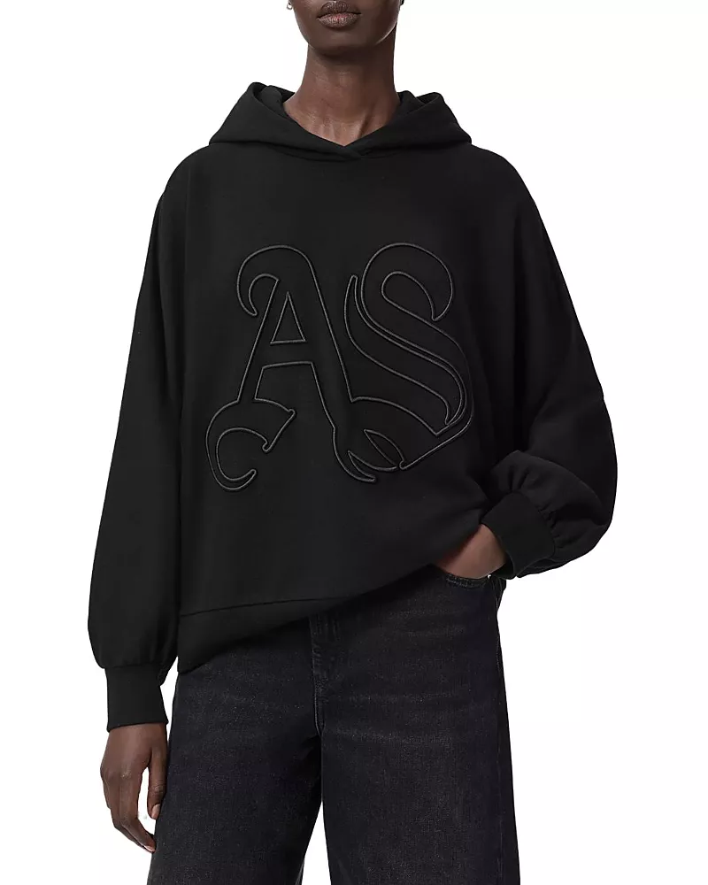 Allsaints Artia Embossed Hoodie