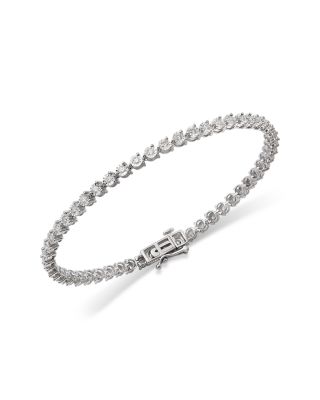 Diamond Tennis Bracelet in 14K White Gold, 1.06 tcw