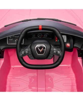  Corvette C8 Stingray 12V 1-Seater Ride on for Kids 3-8 - Ages 2-4