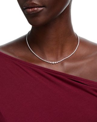 Luxe Collection Certified Lab Grown Diamond Necklace in 14K White Gold, 6.0 tcw