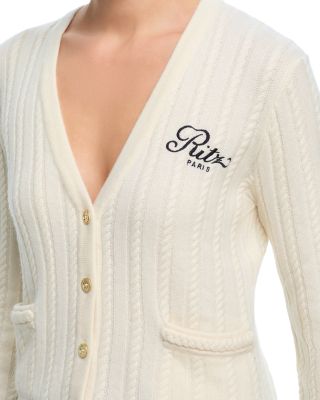 Ritz Cable Knit Cardigan Sweater 