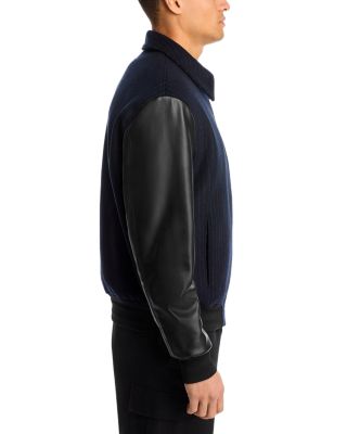 Pinstripe Varsity Jacket