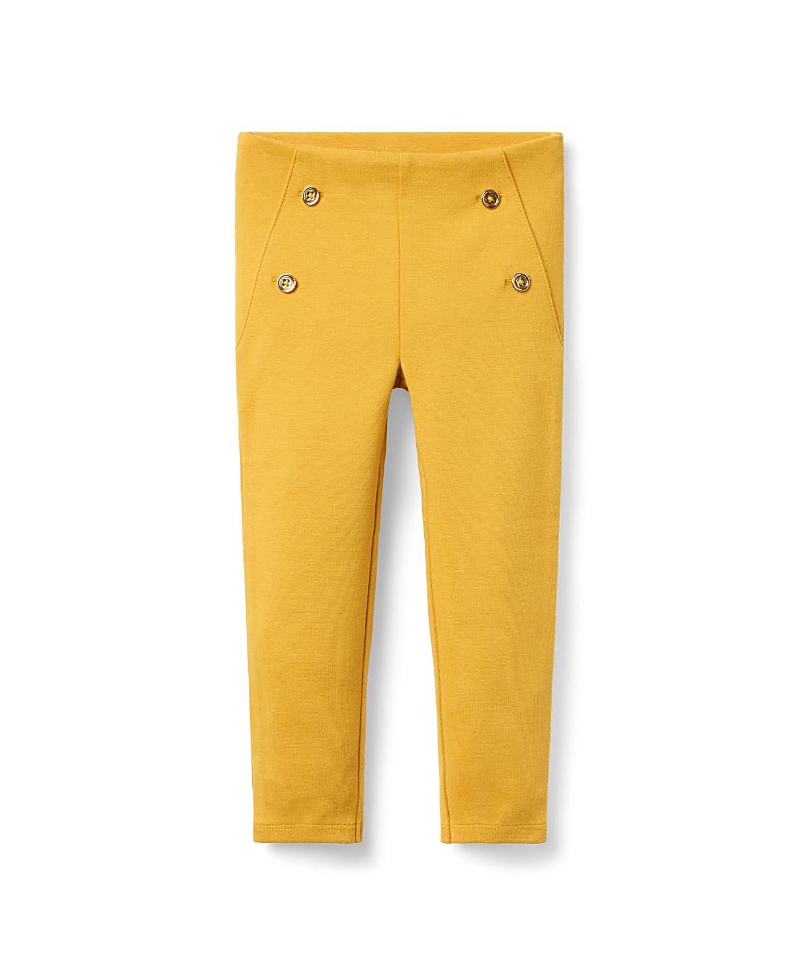 Janie and Jack Girls' Button Ponte Pant - Baby, Little Kid, Big Kid