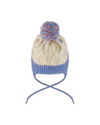 Girls' Lined Knit Hat with Ears - Baby