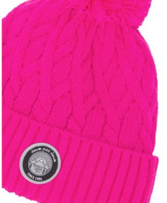  Girls' Lined Knit Pompom Hat - Little Kid, Big Kid