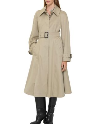  Long Gabardine Ellingham Fit and flare Car Coat