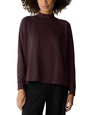 Cozy Brushed Terry Round Neck Long Boxy Top