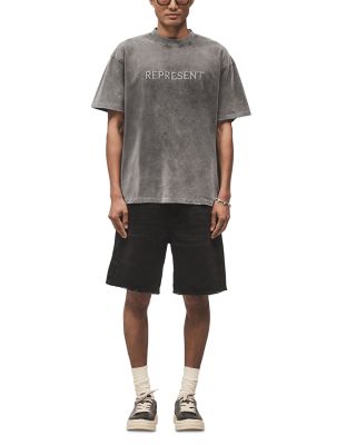 Embroidered Serif Logo Tee