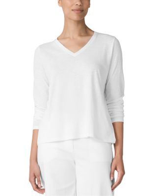 V Neck Long Sleeve Tee