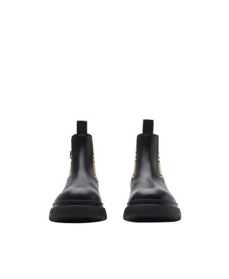 Men's Leather Creeper Low Chelsea Boots