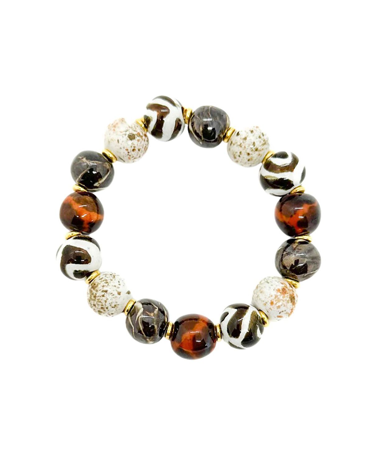 Kazuri African Gold Bracelet