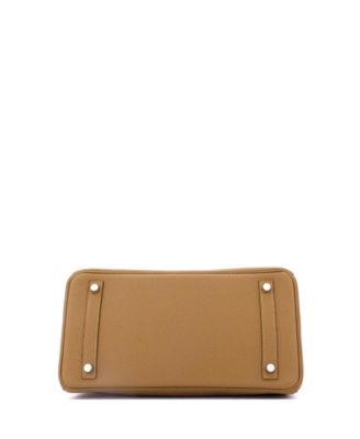 Birkin 30 Handbag Verso Togo with Palladium Hardware