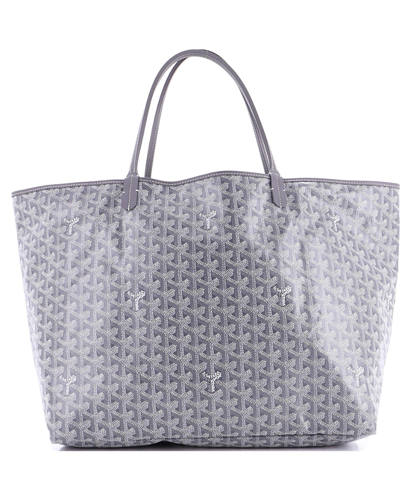 Pre-owned Pre-owned Goyard Goyard Gm Saint Louis Tote Coated Canvas In Gray
