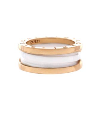  B.Zero1 Two Band Ring 18K Gold and Ceramic