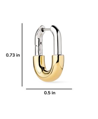 Two Tone Gold Brynley Hoops