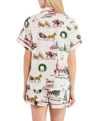 Holiday Toile Pajama Shorts Set
