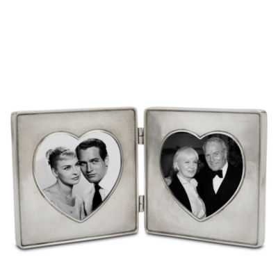 Pewter Double Heart Frame
