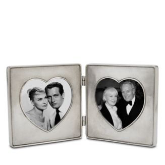 MATCH Pewter Double Heart Frame | Bloomingdale's MATCH