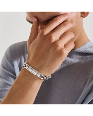 Sterling Silver Icon 50 Curb Bracelet